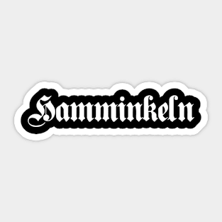 Hamminkeln written with gothic font Sticker